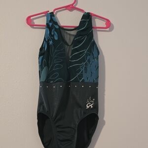 GK Elite Suni Lee "New Forest" Gymnastics Leotard Dance Rhinestones Child Medium